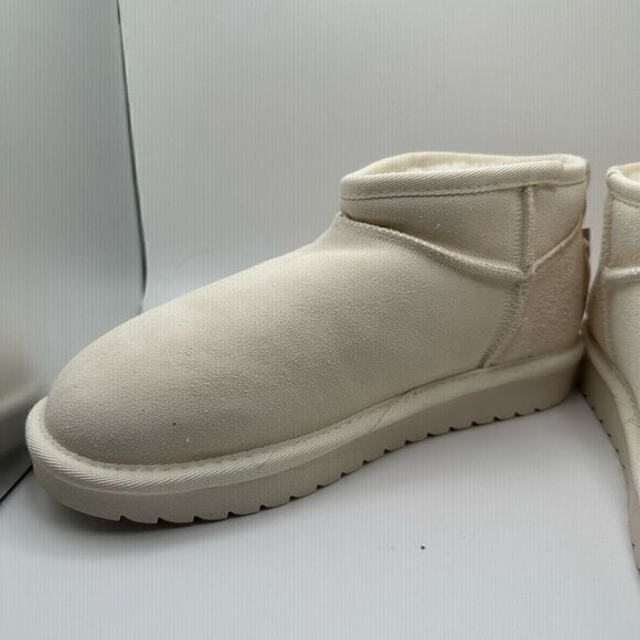 CUSHIONAIRE Women's pull on boot 8 WIDE IVORY - Picture 7 of 7